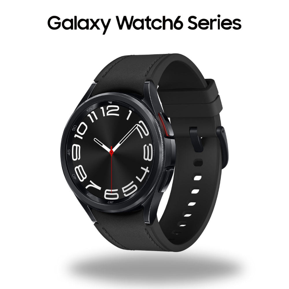 Samsung Galaxy Smart Watch 6 Classic Amoled 1.3 Display 47mm Smartwatch, Bluetooth Calling Smart Watch, IP68 Watch Faces and Fitness Tracking, Heart Rate Monitoring, Sleek Design Smartwatch for Boys And Girls