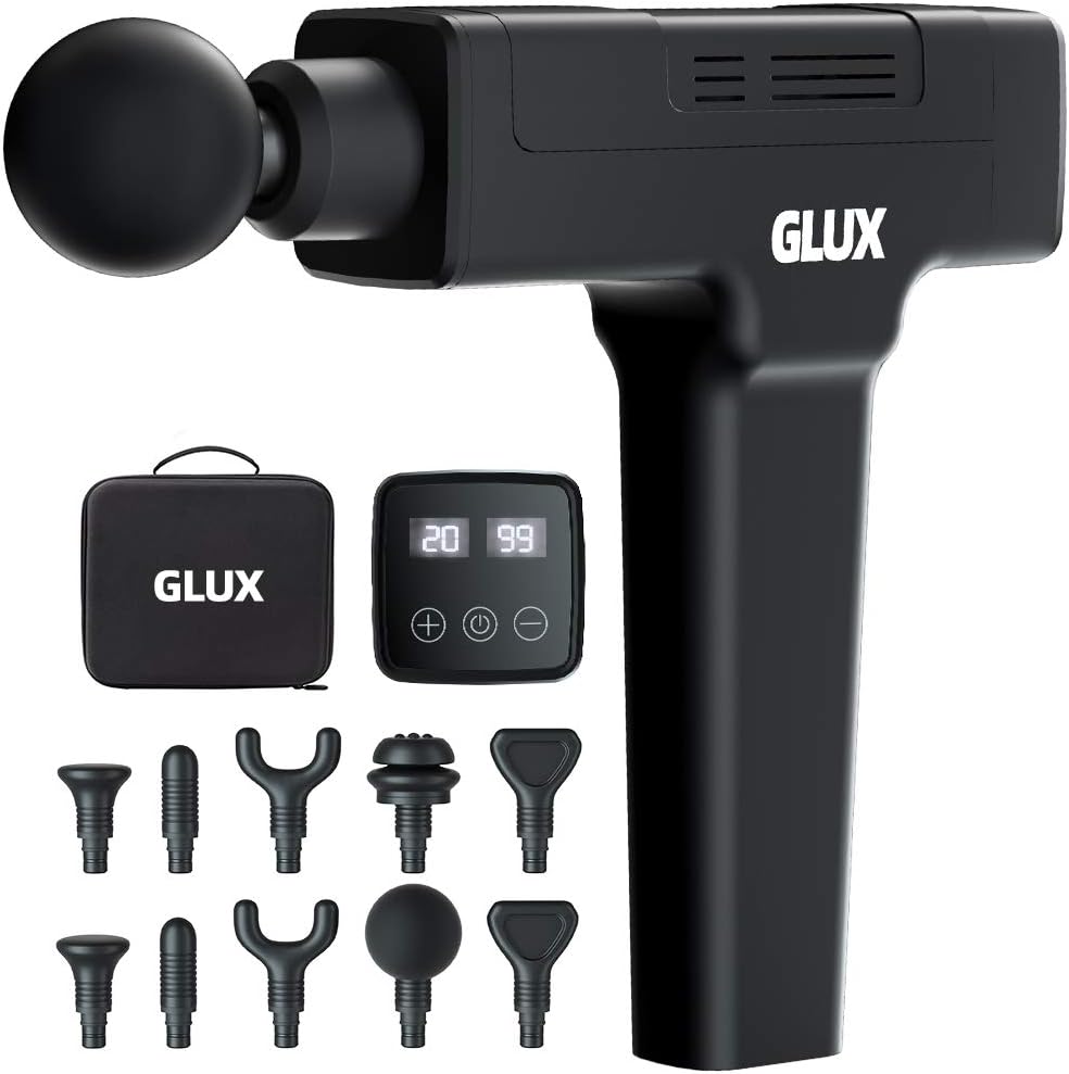 GLUX Massager Machine 10 Replaceable Heads