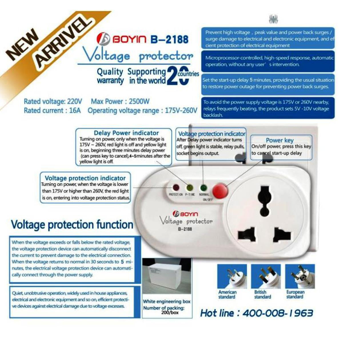 Voltage Controller/Protector /Protect Fridge/AC/LED/Laptops Etc